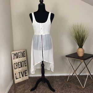 Hollister Macrame/Sheer tank